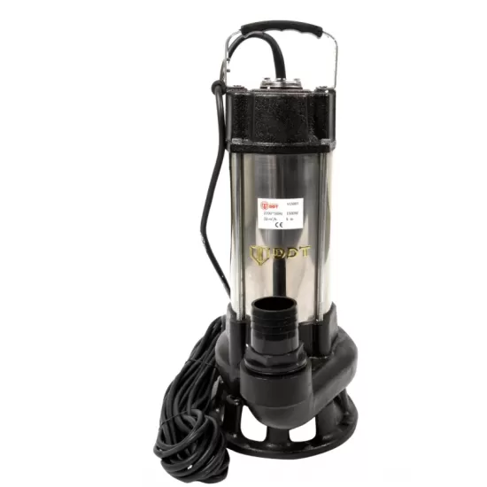 Pompa submersibila cu dublu tocator pentru apa murdara, DDT, V1500T, 1500 W, Inox + Furtun pompier, 20 metri, 2 toli + Furtunul de pompier 2'' 20 m, 8 bari, cu cuple Pompa submersibila cu dublu tocator pentru apa murdara, DDT, V1500T, 1500 W, Inox + Furtun pompier, 20 metri, 2 toli + Furtunul de pompier 2'' 20 m, 8 bari, cu cuple