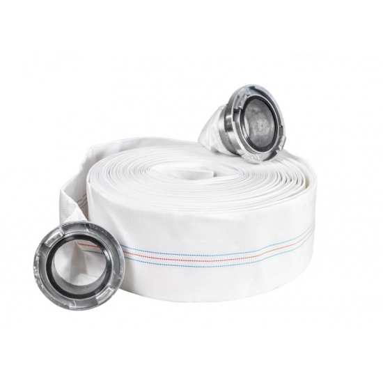 Pompa submersibila cu dublu tocator pentru apa murdara, DDT, V1500T, 1500 W, Inox + Furtun pompier, 20 metri, 2 toli + Furtunul de pompier 2'' 20 m, 8 bari, cu cuple