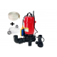 Pompa submersibila cu tocator si plutitor, DDT, WQD10, 2600W + Furtun pompier, 20 metri, 2 toli + Furtunul de pompier 2'' 20 m, 8 bari, cu cuple