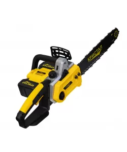 Drujba, mini fierastrau cu 2 acumulator DDT-CRISTAL, 48V, 1600W, 4800rot/min, 5A, Brushless, Motor fara perii, lungimea lamei de 405mm, 2 lame, 2 lanturi