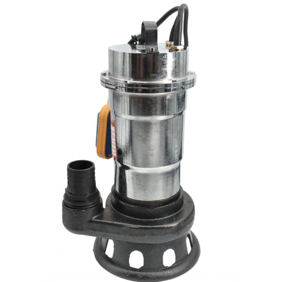 Pachet cu Pompa pentru apa murdara DDT, cu plutitor si tocator , 3000 W , Adancime evacuare maxim 8 Metri, corp inox + Furtunul de pompier 2'' 20 m, 8 bari, cu cuple + Furtunul de pompier 2'' 20 m