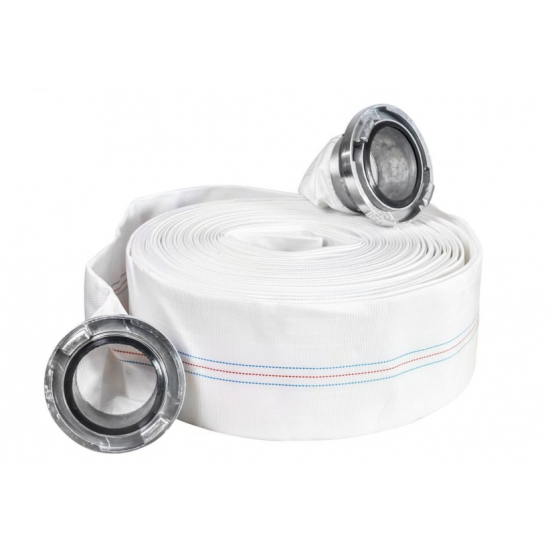 Pachet cu Pompa pentru apa murdara DDT, cu plutitor si tocator , 3000 W , Adancime evacuare maxim 8 Metri, corp inox + Furtunul de pompier 2'' 20 m, 8 bari, cu cuple + Furtunul de pompier 2'' 20 m