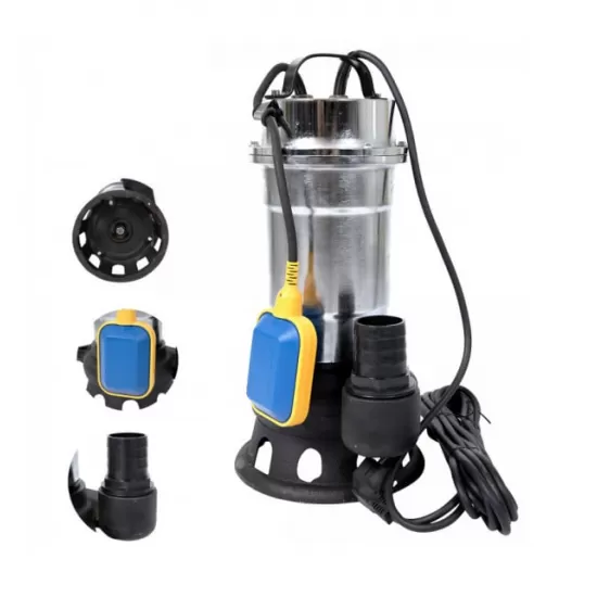 Pompa pentru apa murdara cu plutitor fara tocator, DDT, Inox, SWP2550F, 2550 W, 25 mc/h + Furtun pompier, 20 metri, 2 toli + Furtun pompier, 20 metri, 2 toli, cu cuple Pompa pentru apa murdara cu plutitor fara tocator, DDT, Inox, SWP2550F, 2550 W, 25 mc/h + Furtun pompier, 20 metri, 2 toli + Furtun pompier, 20 metri, 2 toli, cu cuple