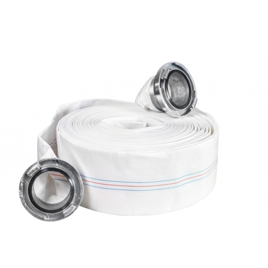 Pompa pentru apa murdara cu plutitor fara tocator, DDT, Inox, SWP2550F, 2550 W, 25 mc/h + Furtun pompier, 20 metri, 2 toli + Furtun pompier, 20 metri, 2 toli, cu cuple