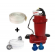 Pompa submersibila apa murdara, DDT, WQD10, 1100 W + Furtun pompier, 20 metri, 2 toli + Furtun pompier, 20 metri, 2 toli, cu cuple