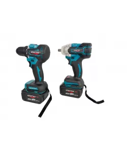 Set Masina De Gaurit si Infiletat Si Masina De Insurubat cu Impact DDT-KRISTAL 2 Acumulatori 36V 4Ah, Brushless, Motor fara perii