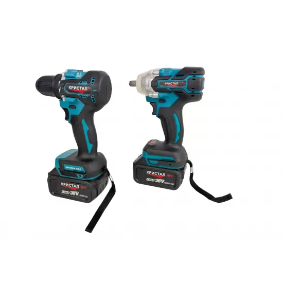 Set Masina De Gaurit si Infiletat Si Masina De Insurubat cu Impact DDT-KRISTAL 2 Acumulatori 36V 4Ah, Brushless, Motor fara perii Set Masina De Gaurit si Infiletat Si Masina De Insurubat cu Impact DDT-KRISTAL 2 Acumulatori 36V 4Ah, Brushless, Motor fara perii