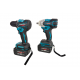 Set Masina De Gaurit si Infiletat Si Masina De Insurubat cu Impact DDT-KRISTAL 2 Acumulatori 36V 4Ah, Brushless, Motor fara perii