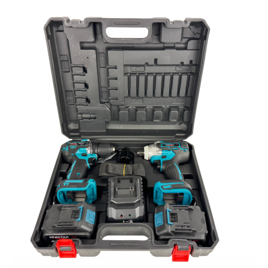 Set Masina De Gaurit si Infiletat Si Masina De Insurubat cu Impact DDT-KRISTAL 2 Acumulatori 36V 4Ah, Brushless, Motor fara perii