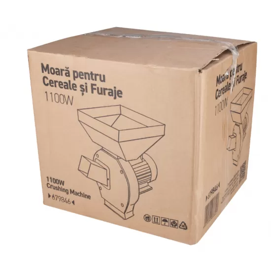 Moara pentru Cereale si Furaje 1100W Evotools Moara pentru Cereale si Furaje 1100W Evotools
