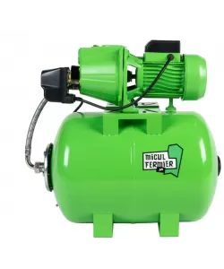 Hidrofor Micul Fermier 1.5 kW, debit maxim 3000l/h, inaltime maxima de pompare 53m, corp pompa fonta, butelie 50L