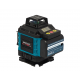 Nivelă laser profesională DDT-KRISTAL 16 linii 4D, verde, cu 2 acumulatori Li-Ion, telecomandă, trepied, suporturi și valiză de transport