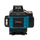 Nivelă laser profesională DDT-KRISTAL 16 linii 4D, verde, cu 2 acumulatori Li-Ion, telecomandă, trepied, suporturi și valiză de transport