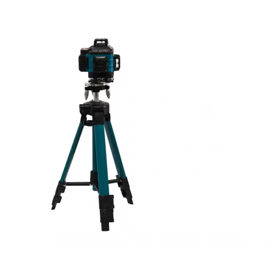 Nivelă laser profesională DDT-KRISTAL 16 linii 4D, verde, cu 2 acumulatori Li-Ion, telecomandă, trepied, suporturi și valiză de transport