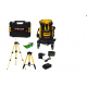 Nivelă laser profesională DDT-KRISTAL 12 linii, fascicul verde, cu trepied, acumulator Li-Ion, ochelari de protecție și valiză de transport