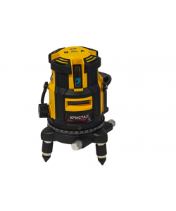 Nivelă laser profesională DDT-KRISTAL 12 linii, fascicul verde, cu trepied, acumulator Li-Ion, ochelari de protecție și valiză de transport