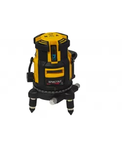 Nivelă laser profesională DDT-KRISTAL 12 linii, fascicul verde, cu trepied, acumulator Li-Ion, ochelari de protecție și valiză de transport