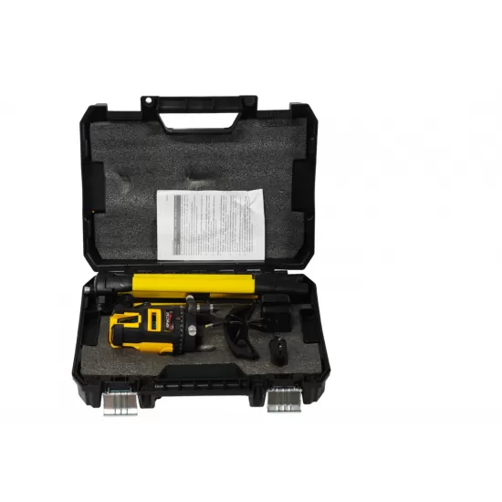 Nivelă laser profesională DDT-KRISTAL 12 linii, fascicul verde, cu trepied, acumulator Li-Ion, ochelari de protecție și valiză de transport