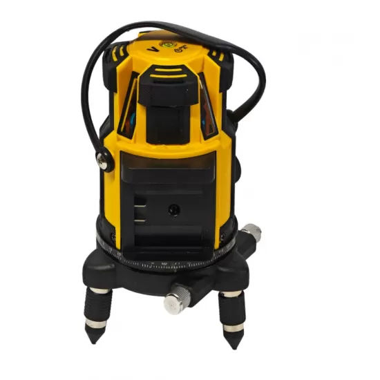 Nivelă laser profesională DDT-KRISTAL 12 linii, fascicul verde, cu trepied, acumulator Li-Ion, ochelari de protecție și valiză de transport