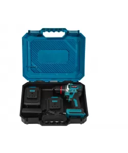 Bormașină cu acumulator DDT-KRISTAL 36V, 2 acumulatori Li-Ion 2.0Ah, motor fara perii (brushless), 2 viteze, cuplu reglabil, sistem autoblocaj, valiză de transport