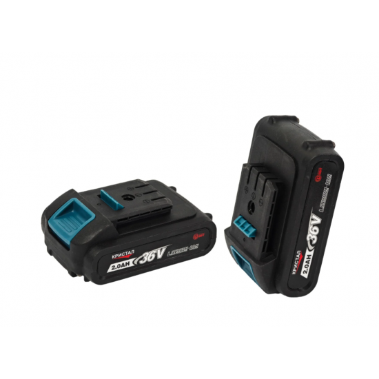 Bormașină cu acumulator DDT-KRISTAL 36V, 2 acumulatori Li-Ion 2.0Ah, motor fara perii (brushless), 2 viteze, cuplu reglabil, sistem autoblocaj, valiză de transport