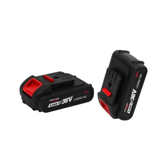 Bormașină cu acumulator DDT-KRISTAL 36V, 2 acumulatori Li-Ion 2.0Ah, motor fara perii (brushless), 2 viteze, cuplu reglabil, sistem autoblocaj, valiză de transport