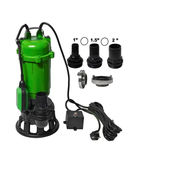 Pompa submersibilă pentru apă murdară DDT Professional WQCD10-10-0.95F, 3100W, 25000 L/h, 10 m cu cutit profesional