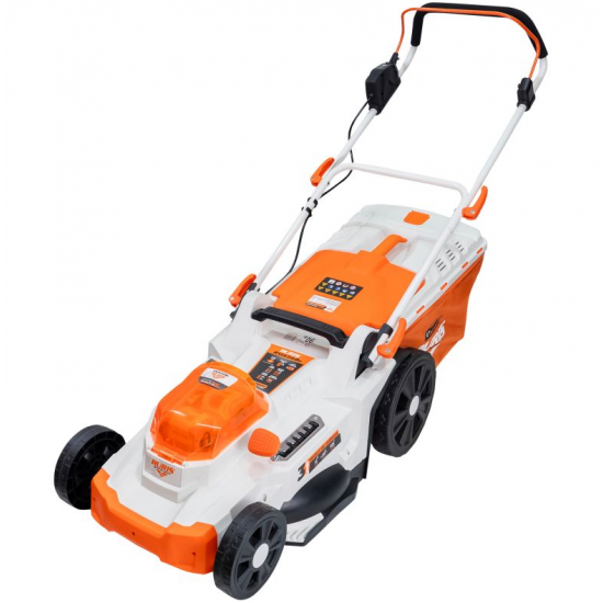 Masina de tuns gazon pe Acumulator RURIS RXI 4344e power alfa up {contine 2 acumulatori+incarcator dublu}