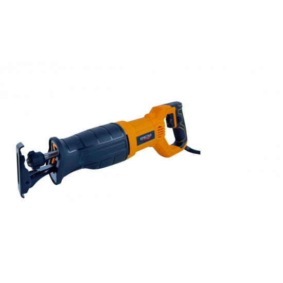 Fierastrau pendular tip sabie DDT CRISTAL, Adancime de Taiere 200 mm Lemn, 8mm Otel, 12mm Aluminiu, 900 W, Viteza Variabila 3000 rpm, GALBEN