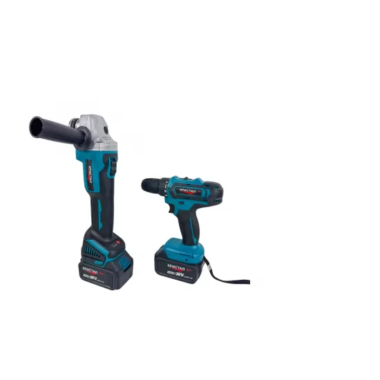 Trusă Profesională 2 în 1 DDT CRISTAL – Mașină de Găurit + Polizor unghiular, 36V, 2x baterii 4.0Ah, Încărcător Rapid