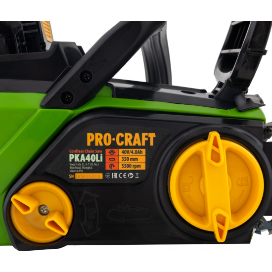 Drujba cu acumulator Procraft - PKA40LI, 40V, 4Ah, 5000Rpm