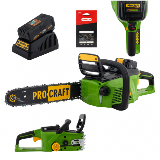 Drujba cu acumulator Procraft - PKA40LI, 40V, 4Ah, 5000Rpm