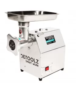 Masina tocat carne Detoolz, 800W, 150 kg/h Inox cu 2 site