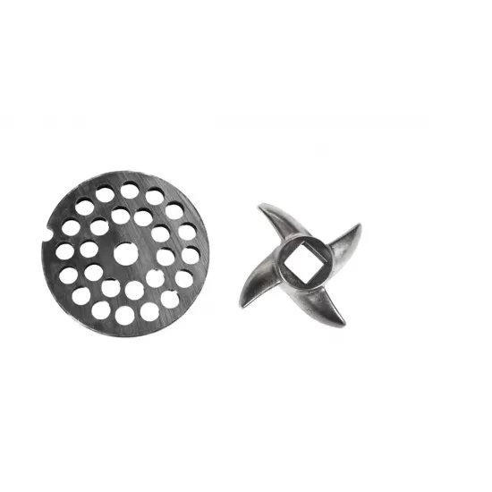 Masina tocat carne Detoolz, 800W, 150 kg/h Inox cu 2 site