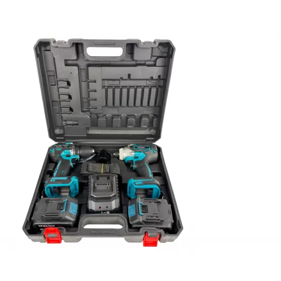 Set Masina De Gaurit si Infiletat Si Masina De Insurubat cu Impact DDT-KRISTAL 2 Acumulatori 36V 4Ah,Brushless, Motor fără perii