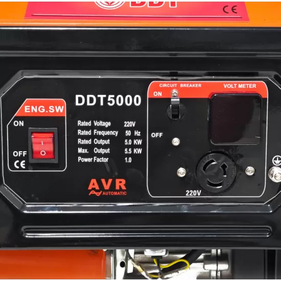 Generator de Curent de frecventa variablia DDT5000 AVR, 13 CP