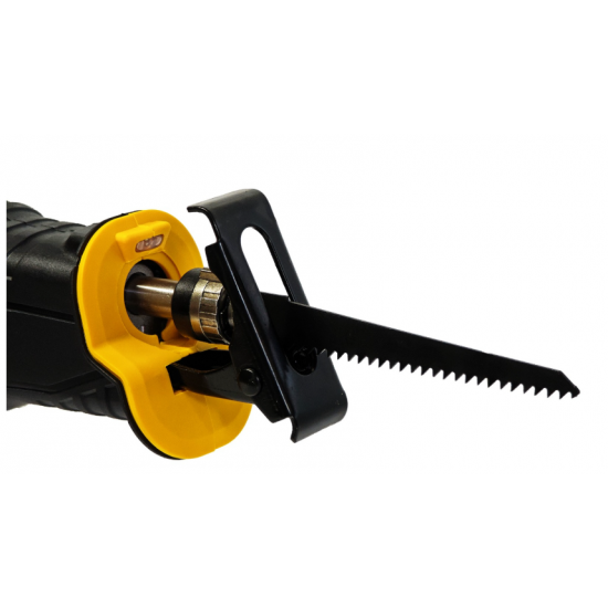 Fierăstrău tip sabie cu acumulator DDT CRISTAL, 36V, Viteza Variabila, Adancime de Taiere 115mm Lemn, 8mm Otel, 12mm Aluminiu, 2x baterii 4.0Ah, încărcător + 4 panze diferite incluse