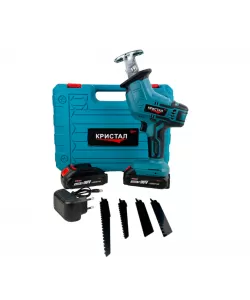 Fierăstrău tip sabie cu acumulator DDT CRISTAL 36V, Viteza Variabila , Adancime de Taiere 115mm Lemn, 8mm Otel, 12mm Aluminiu, 2 baterii + încărcător, valiză de transport