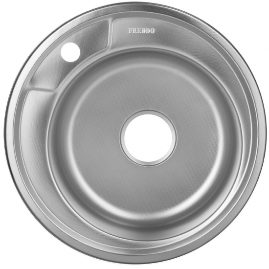 Chiuveta Inox Freddo SN7000/Q32, pentru blat Q32, rotunda, anticalcar, diametru 49 cm, adancime 17 cm