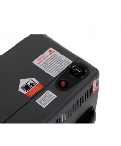 Mini Soba pe gaz GPL Hausberg , aprindere piezo-electrica, 3 placi de incalzire ceramic putere totala 4.2kW, sistem de oprire automata a gazului, Negru