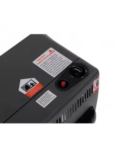 Mini Soba pe gaz GPL Hausberg , aprindere piezo-electrica, 3 placi de incalzire ceramic putere totala 4.2kW, sistem de oprire automata a gazului, Negru