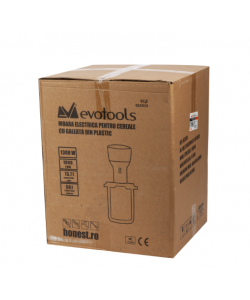 Moara Electrica pentru Cereale cu Galeata din Plastic Evotools 25 L