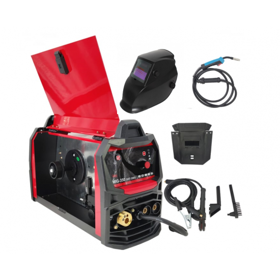 Pachet Invertor/Aparat de sudura, DDT-2005, cu rola sarma si electrod/gaz, MIG/MMA DDT PROFESSIONAL, 350, Sarma de sudura + Masca de sudura cu cristale