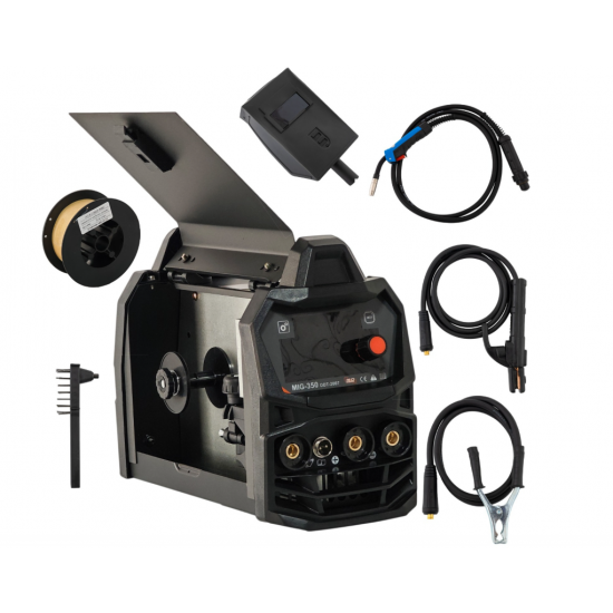 Invertor/Aparat de sudura MIG/MMA DDT PROFESIONAL cu Electrozi si Sarma, 220 V, 350A