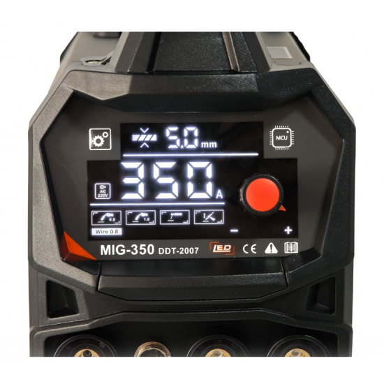 Invertor/Aparat de sudura MIG/MMA DDT PROFESIONAL cu Electrozi si Sarma, 220 V, 350A