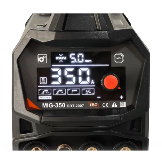 Invertor/Aparat de sudura MIG/MMA DDT PROFESIONAL cu Electrozi si Sarma, 220 V, 350A