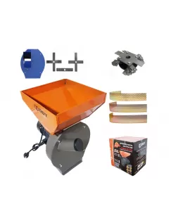 Moara Cuva Mare macinat cereale, boabe si stiuleti, DDT, 3500 W, 3000 rpm, 200 kg/h + Cutite tocat Moara Cuva Mare macinat cereale, boabe si stiuleti, DDT, 3500 W, 3000 rpm, 200 kg/h + Cutite tocat