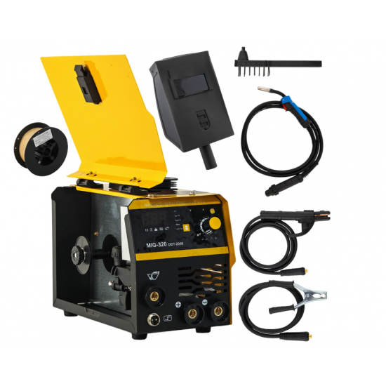 Invertor/Aparat de sudura MIG/MMA DDT PROFESIONAL cu Electrozi si Sarma, 220 V, 320A