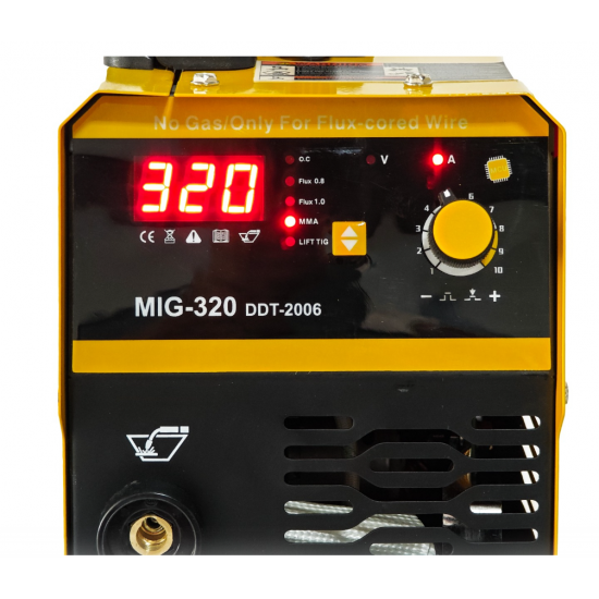 Invertor/Aparat de sudura MIG/MMA DDT PROFESIONAL cu Electrozi si Sarma, 220 V, 320A