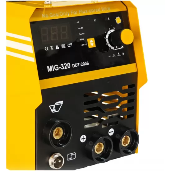 Invertor/Aparat de sudura MIG/MMA DDT PROFESIONAL cu Electrozi si Sarma, 220 V, 320A